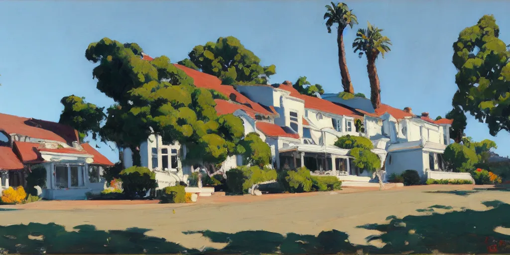 Image similar to manoir san Francisco ben aronson 1950