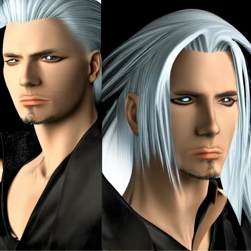 Prompt: A photo of sephiroth, award winning photography, 50 mm, perfect faces.