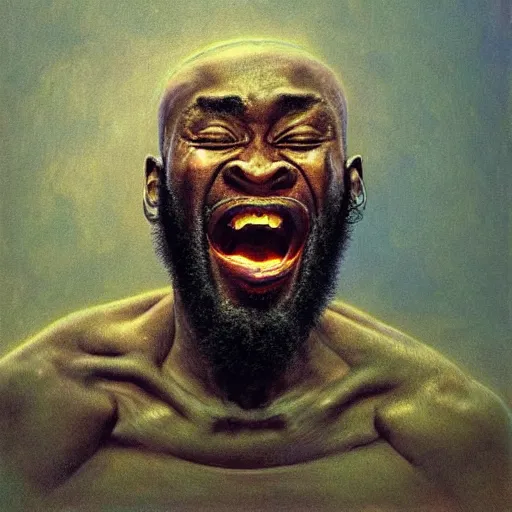 a beautiful professional portrait of mc ride screaming | Stable ...