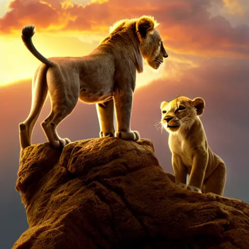 Image similar to live action disney lion king movie with house cats, high detail 8k resulution, oscar award winning, cinematc lighting, anatomically correct