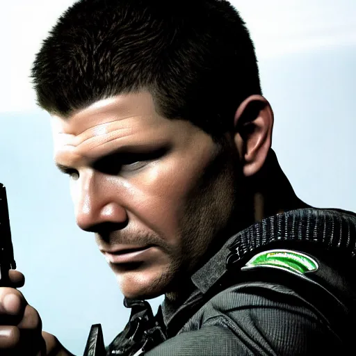 Image similar to david boreanaz as chris redfield