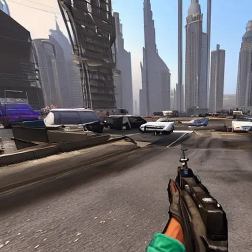 Image similar to gta : dubai, voidpunk