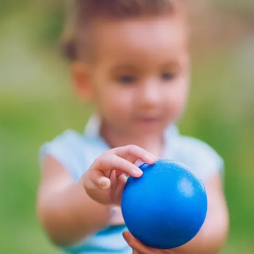 Image similar to spamton playing with a blue ball