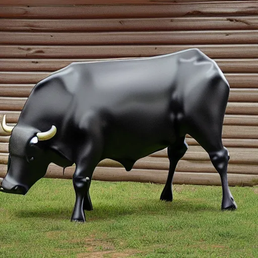 Image similar to A robotic bull, hyper realistic, HD, HQ, photo realistic