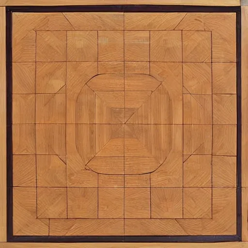 Image similar to a parquetry representation of Han Solo