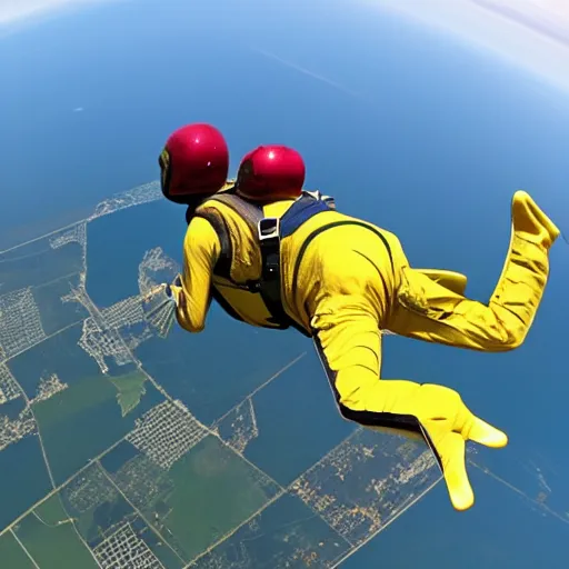 Image similar to skydiving frog