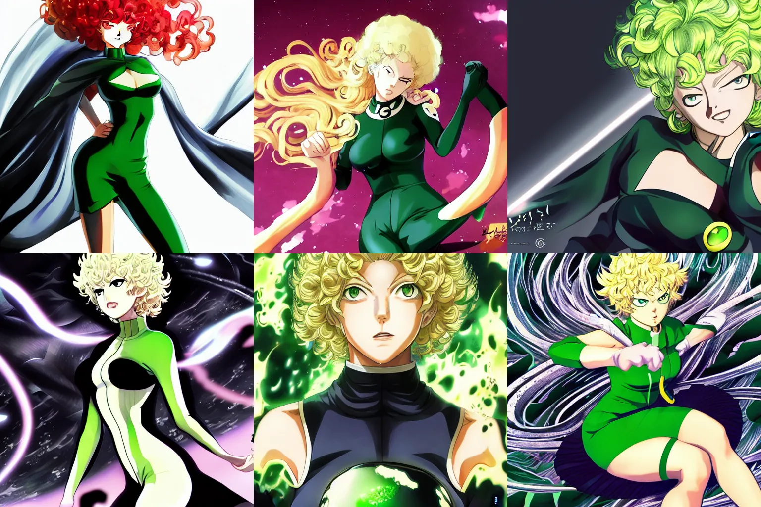 Prompt: Tatsumaki from One Punch Man, art by Ross Tran, by Yusuke Murata, 4k wallpaper, digital art, highly detailed