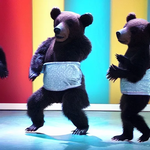 Image similar to bear dancing eurodance