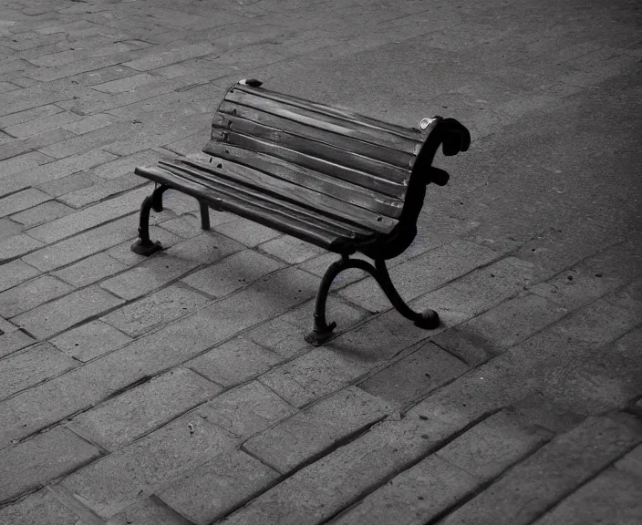 Prompt: 4 k hd, high detail photograph of a bench in paris, shot with sigma f / 4. 2, 2 5 0 mm sharp lens, wide shot, volumetric lighting, high level texture render, unreal engine