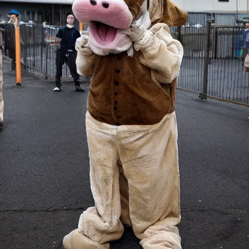 Image similar to animals dressed as inmates