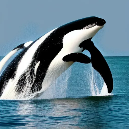 Image similar to a killerwhale - cat - hybrid, animal photography
