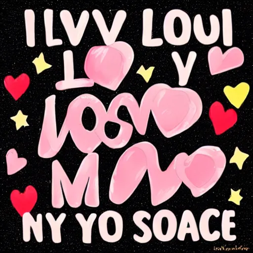 Image similar to i love you more than space