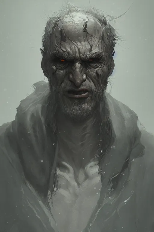 Image similar to The cursed Man, Ilse Gort, Olya Bossak, artstation