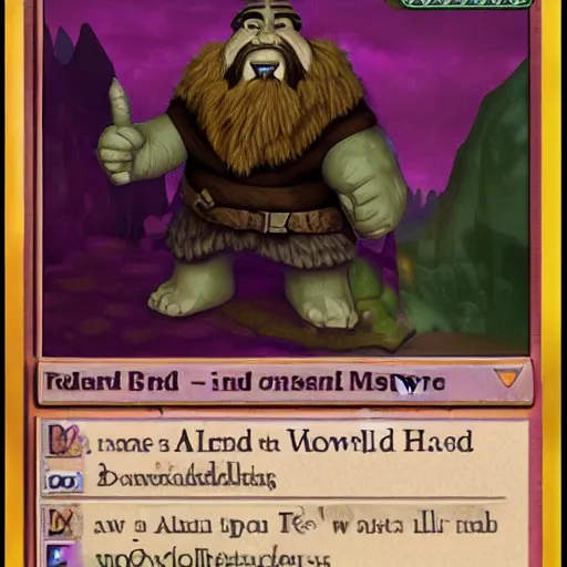 Image similar to andew the giant as a dwarf