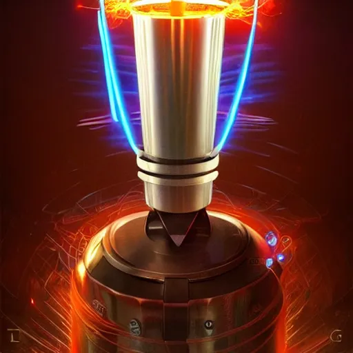 Image similar to Tesla-Coil, super highly detailed, professional digital painting, artstation, concept art, smooth, sharp focus, no blur, no dof, extreme illustration, Unreal Engine 5, Photorealism, HD quality, 8k resolution, cinema 4d, 3D, beautiful, cinematic, art by artgerm and greg rutkowski and alphonse mucha and loish and WLOP