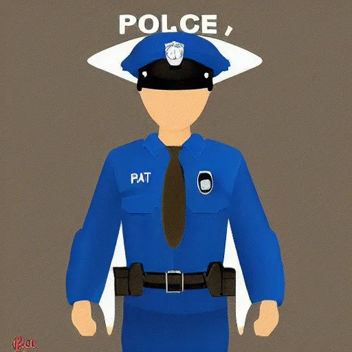 Image similar to “Police officer who is a donut, digital art, 4k, award winning”