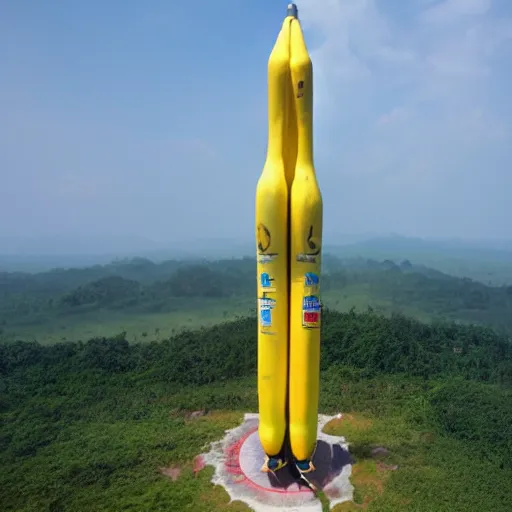 Image similar to a banana rocket at wenchang space launch site in hainan, china