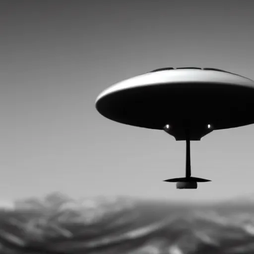 Prompt: leaked top secret footage of an ufo, black and white shot with an old camera, intricate details, eerie, highly detailed, photorealistic, octane render, 8 k, unreal engine.