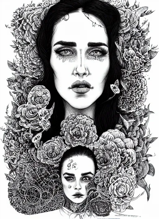 Image similar to highly detailed portrait of 5 0's, surburb woman, mother, photographic realistic background, by joe fenton, by kaethe butcher, trending on instagram, award winning details