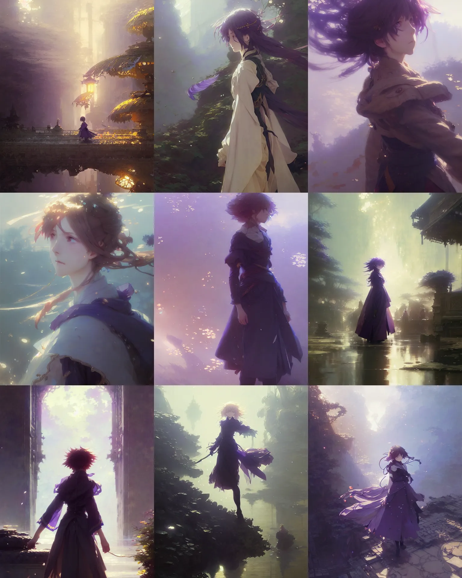 Image similar to female violet evergarden anime, intricate, sharp focus, illustration, highly detailed, digital painting, concept art, matte, art by ruan jia and wlop and greg rutkowski, masterpiece