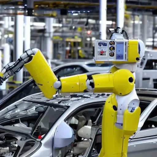 Image similar to a robot has killed a worker at a vw plant in germany