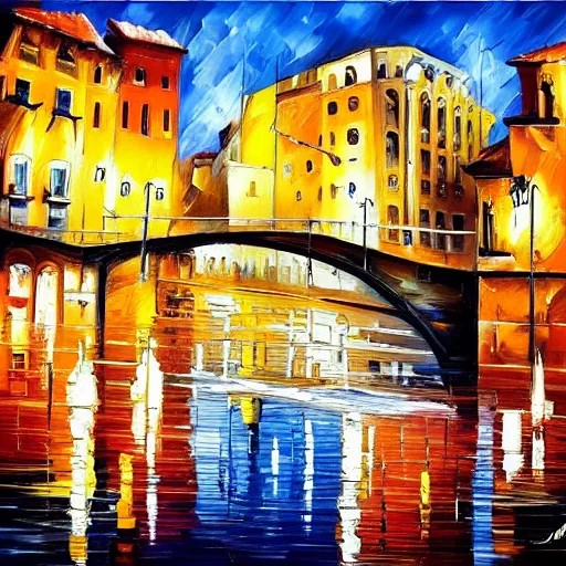 Image similar to painting Valencia style Afremov Leonid