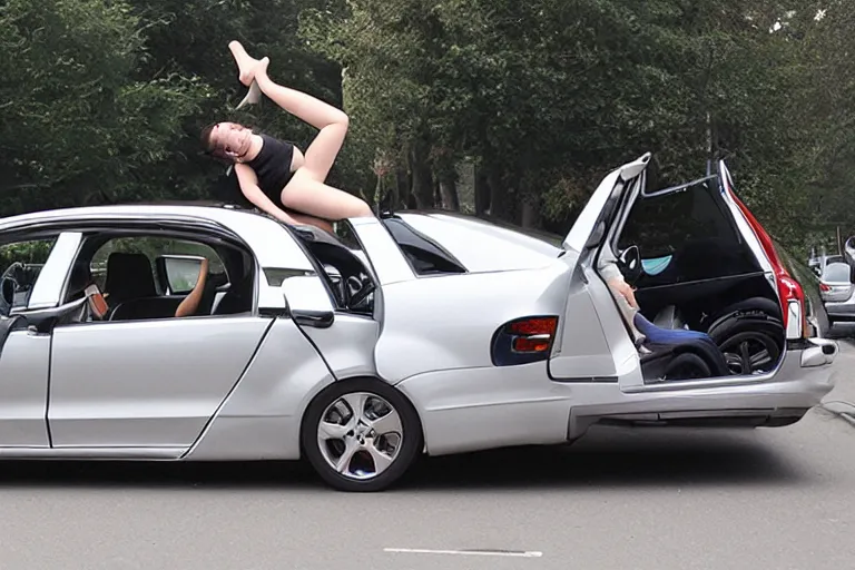 Image similar to contortionist car