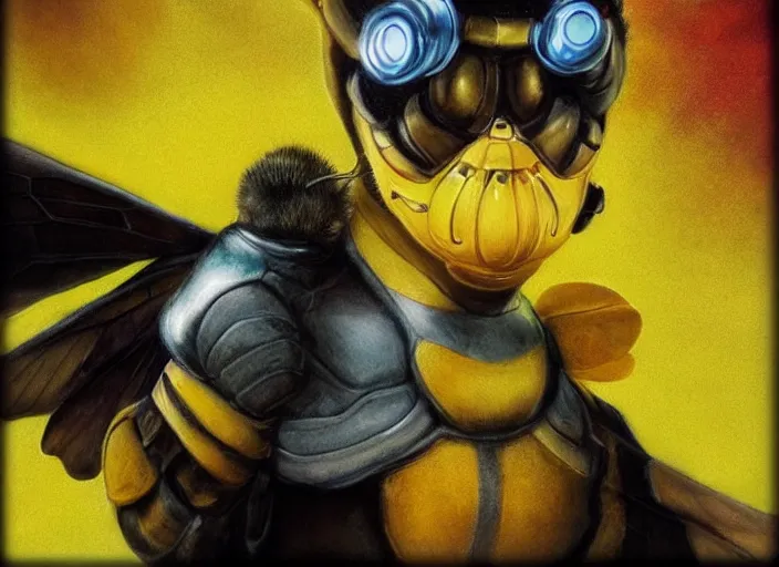 Image similar to foot, bumblebee, hat, trippy, weird, artstation, realistic