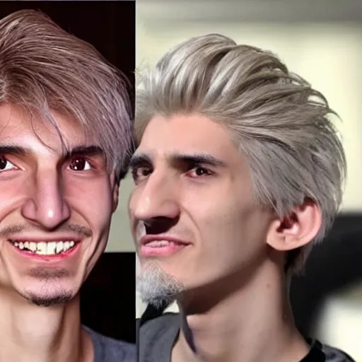 Image similar to really ugly xqc, big nose, underbite