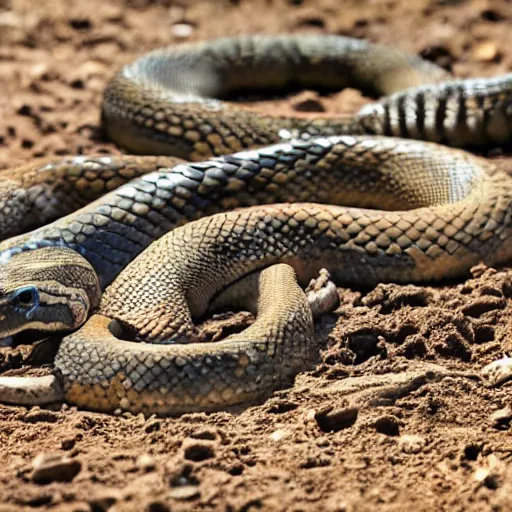 Prompt: pit of venomous snakes next to children's playground