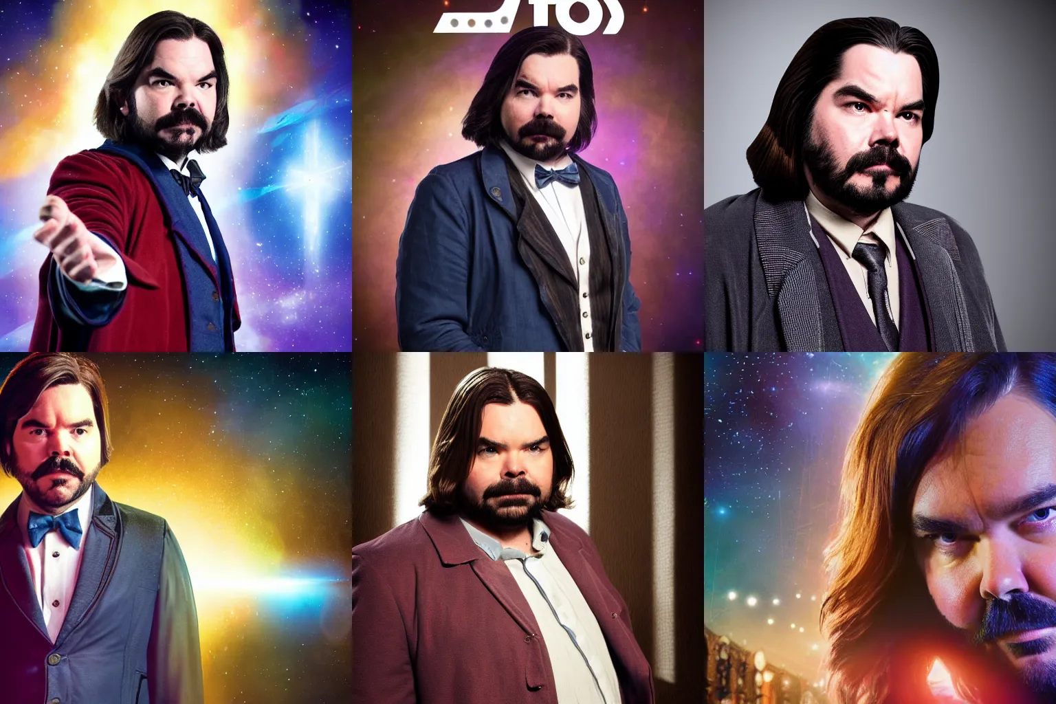 Image similar to Matt Berry is the new Doctor in Doctor Who, promotion artwork, studio lighting, ultra high resolution, lots of details, photo realistic, realistic shadows, realistic reflections, high budget