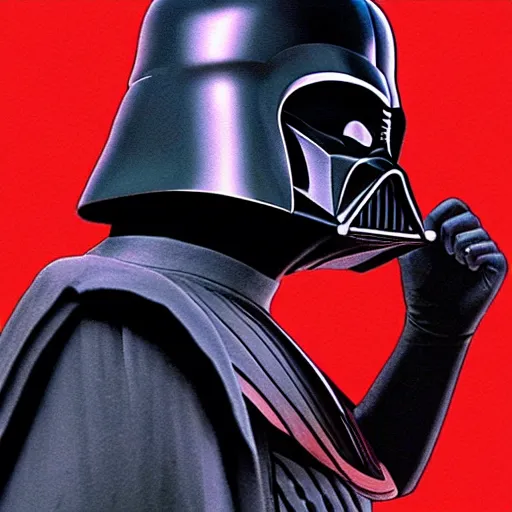 Prompt: Darth Vader in Mortal Kombat 3