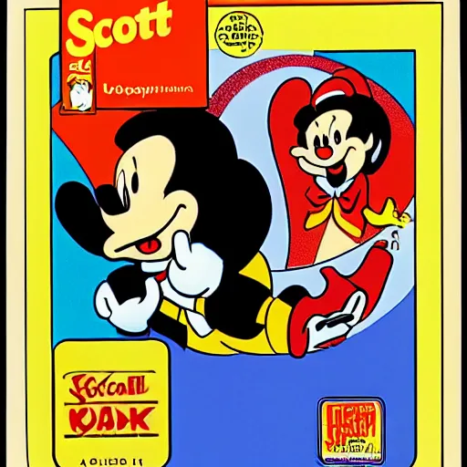 Prompt: scott hanselman portrait art by carl barks