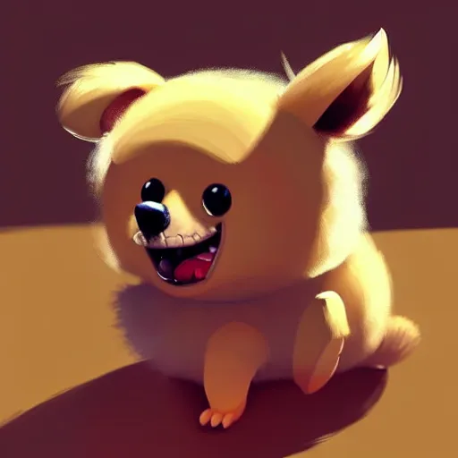 Prompt: goro fujita ilustration a fluffy and happy pomeranian by goro fujita, painting by goro fujita, sharp focus, highly detailed, artstation