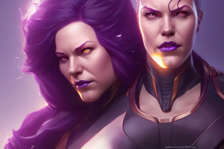 Image similar to female thanos, by charlie bowater, artgerm, ilya kuvshinov, krenz cushart, ruan jia, realism, ultra detailed, 8 k resolution