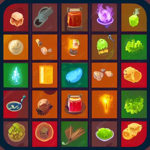 Image similar to a health potion, wow, world of warcraft, game icon, icon grid, flat background