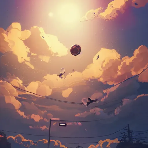 Prompt: a bearded man with shaved head screaming at a soccer ball, golden hour, dreamy, beautiful clouds, ultra detailed beautiful lighting, birds, light rays, wallpaper, suburbs, beautiful artwork by Makoto Shinkai,