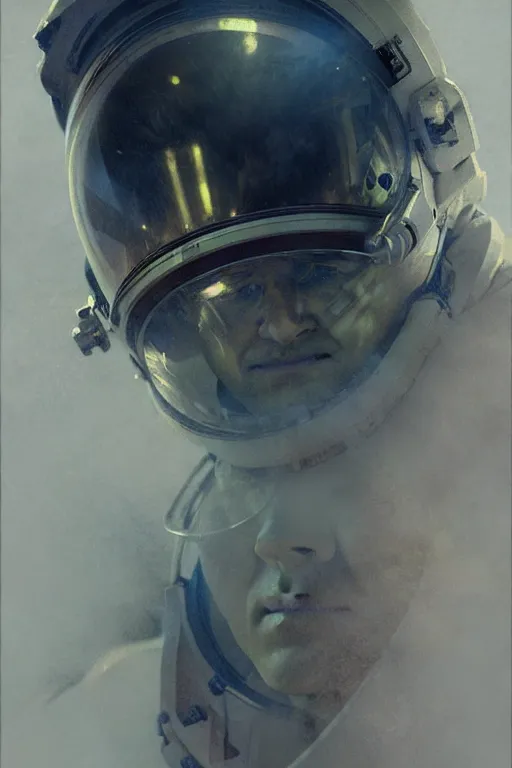 Image similar to hyperrealist portrait sketch of an astronaut by jeremy mann and alphonse mucha, fantasy art, photo realistic, dynamic lighting, artstation, poster, volumetric lighting, very detailed faces, 4 k, award winning