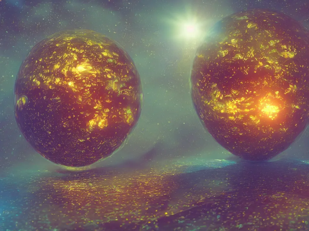 Image similar to 3 d render, sunlight study, the universe is a spheroid region 7 0 5 meters in diameter, art nouveau, by rachel ruysch and ( ( ( ( ( lisa frank ) ) ) ) ), 8 k, sharp focus, octane render