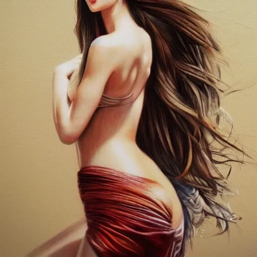 Image similar to amanda cerny in the style of stefan kostic, realistic, full body, sharp focus, 8 k high definition, insanely detailed, intricate, elegant, art by stanley lau and artgerm