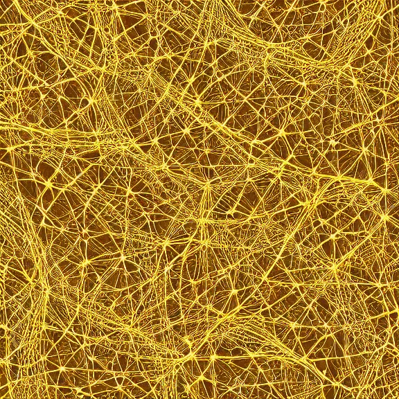 Image similar to neural lattice as gold pearlescent luxury mesh, complex lace pattern, connexions, tangled and regular, entwined, subtle color gradient, high resolution, insanely high quality, high precision, detailed render, 4K, shimmering golden vibes aesthetic