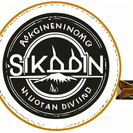 Image similar to engineering company named skadi, mountain development, logo, detailed, 4 k,