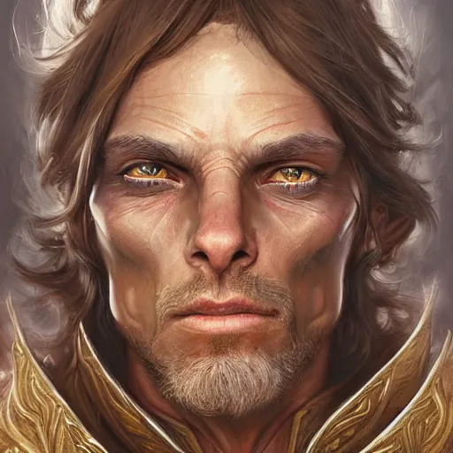 Image similar to digital painting of keith richard by filipe pagliuso and justin gerard, symmetric, fantasy, highly, detailed, realistic, intricate