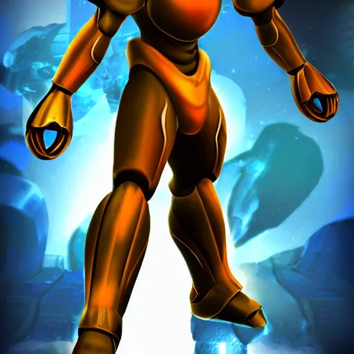 Prompt: male samus aran