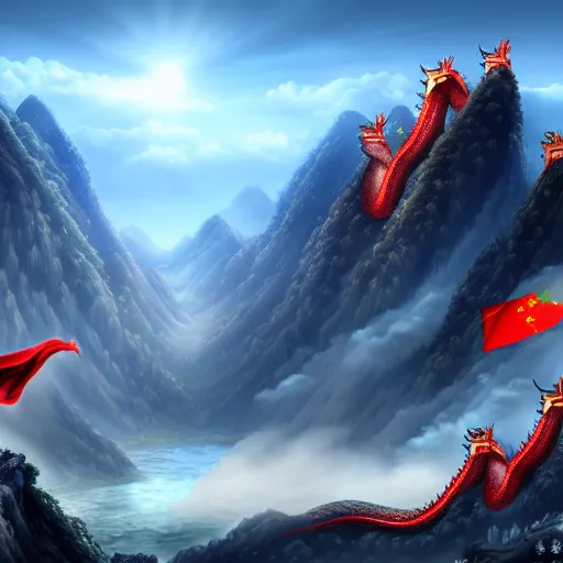 Prompt: Chinese president, bananas weapon, battle the dragon, mountains background, fantasy art, 4k