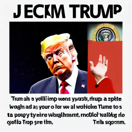 Image similar to trump as a soyjack, digital art, funny, meme