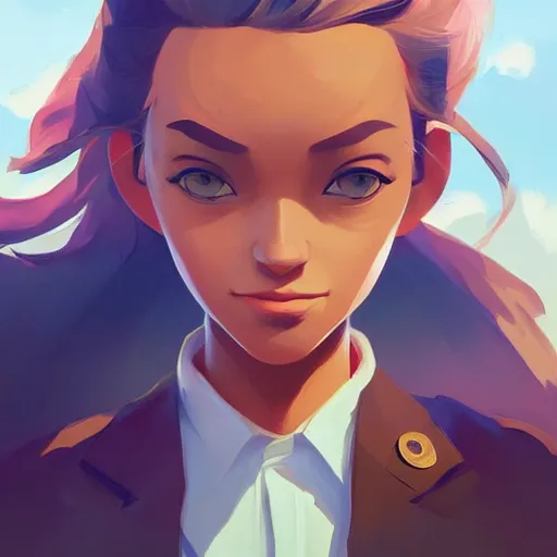 Image similar to face icon stylized minimalist m. a. s. h., loftis, cory behance hd by jesper ejsing, by rhads, makoto shinkai and lois van baarle, ilya kuvshinov, rossdraws global illumination