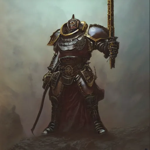 Prompt: warhammer 4 0 k god emperor armor, anthropomorphic shiba inu, stuning 3 d render, masterpiece, glowing black aura, foggy dark, by donato giancola and greg rutkowski and wayne barlow and zdzisław beksinski, realistic face