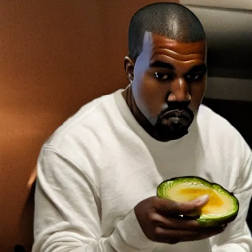 Prompt: Kanye West eating cebiche