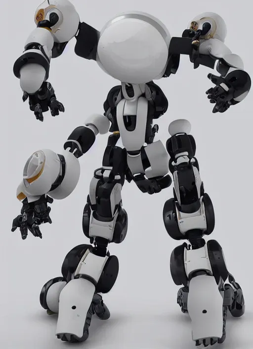 Image similar to Modular anime robot, easily connected and disconnected for easy repairs, fine joints, safe construction for human handling, modestly dressed